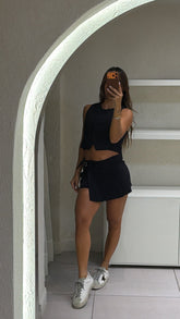 Conjunto Falda Short Negro
