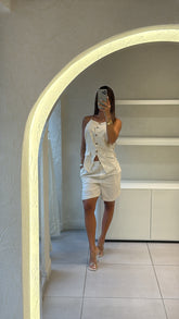 Conjunto Bermuda Lino