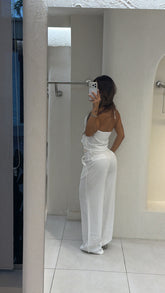 Conjunto Pantalón Cuello Blanco