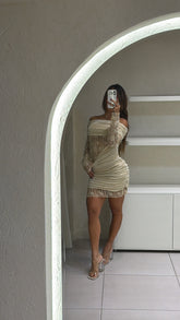 Vestido Vog Beige