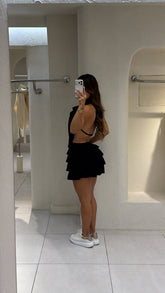 Conjunto Falda Pañoleta Negro