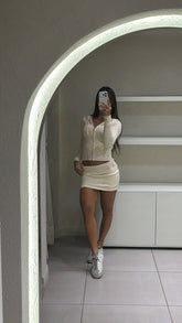 Conjunto Buzo Crema
