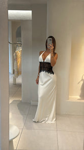 Vestido Seda Encaje Eve