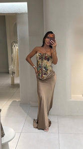 Vestido Corset Estampado Nov