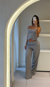 Conjunto Gris Largo