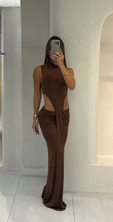 Vestido Largo Chocolatelate Lux
