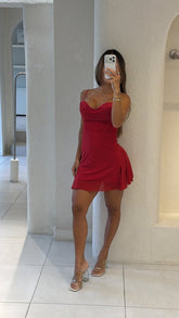 Vestido Copa Rojo