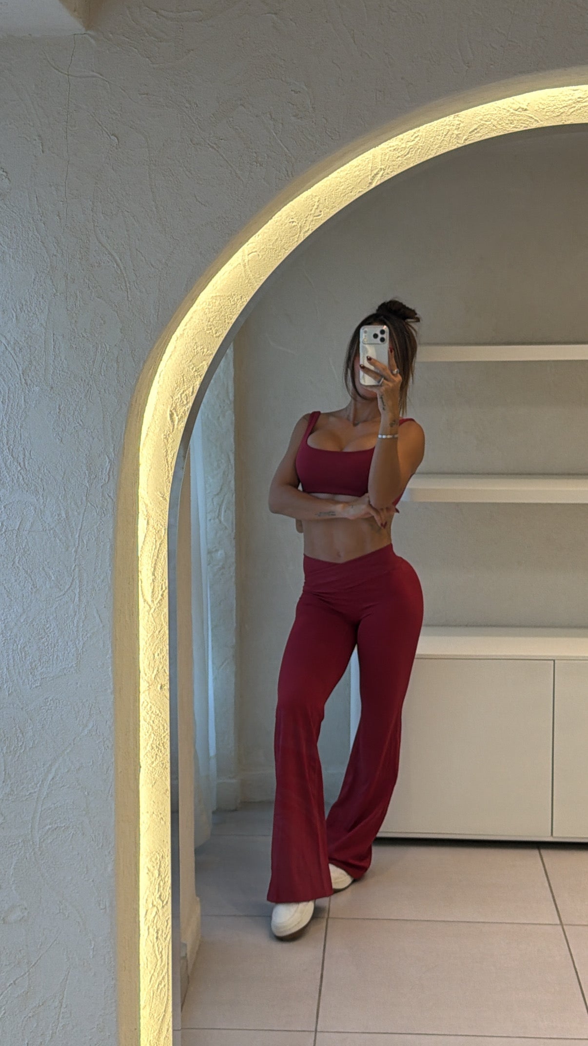 Conjunto Bota Ancha Cruzado