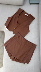 Conjunto Falda Short Café