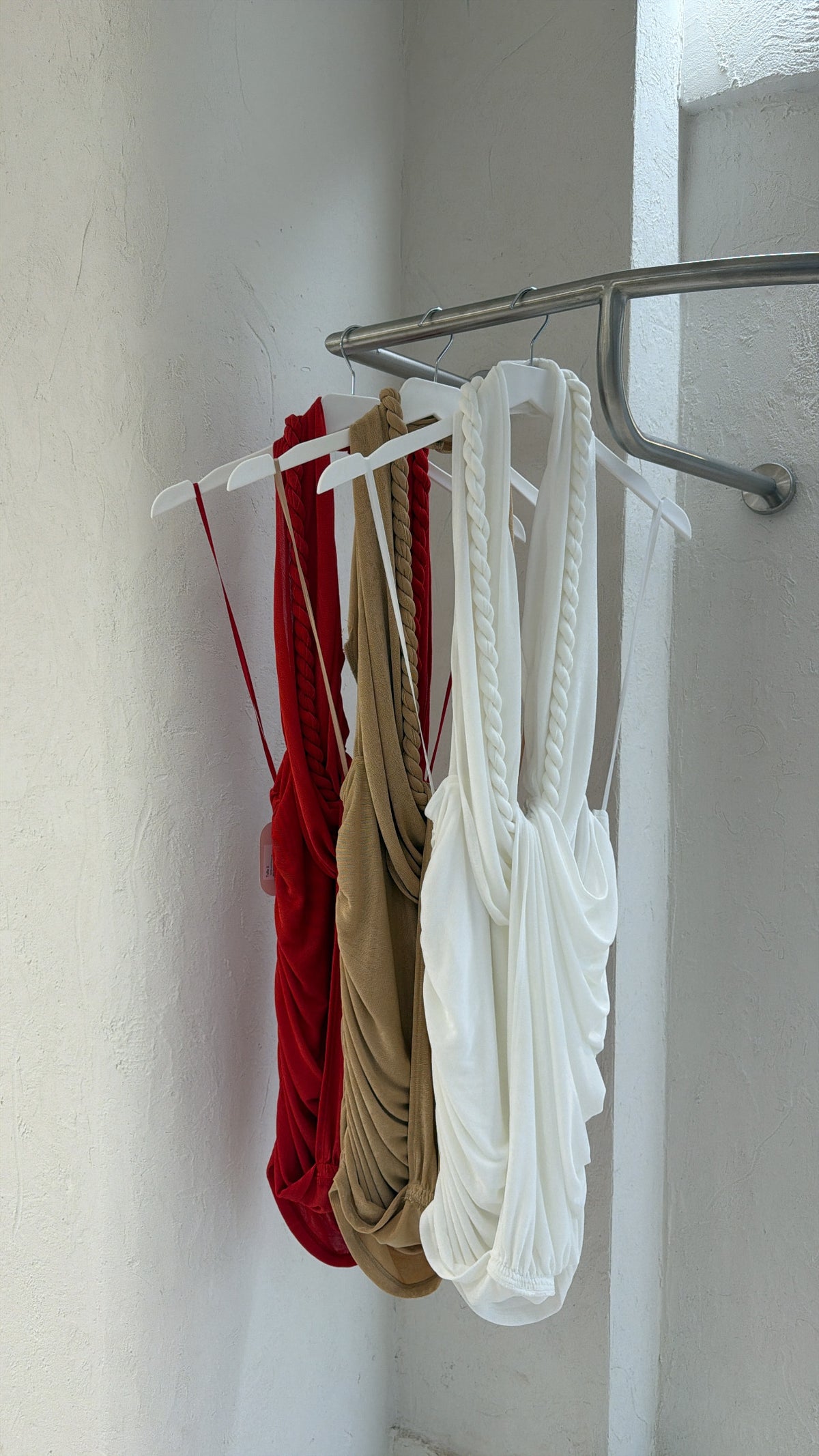 Vestido Corto Trenza Blanco
