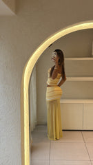 Conjunto Amarillo Falda Larga