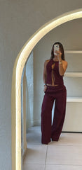 Conjunto Camisa Vino Ang
