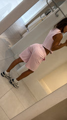Conjunto Bermuda Top Rosa