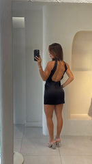 Vestido Seda Moon Negro