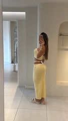 Conjunto Tejido Amarillo