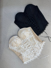 Top Corset Ros Beige