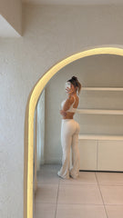 Conjunto Bota Ancha Cruzado