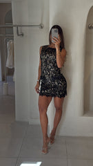 Vestido Encaje Negro Mab