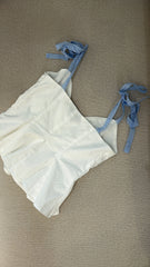 Top Blanco Azul