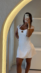 Vestido manga encaje