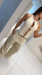 Conjunto Camisa Beige Ang