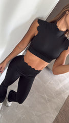 Conjunto Iconic Camisa Bota Ancha Negro