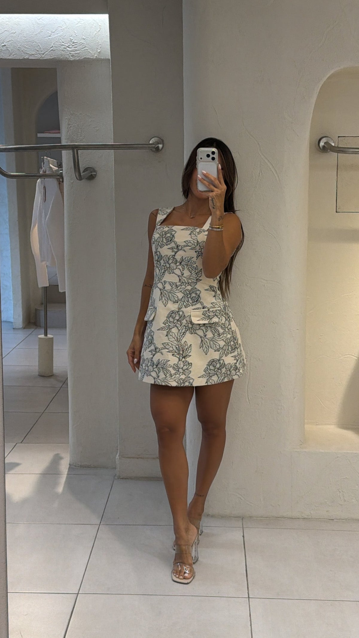 Vestido Flores Negro Mab