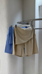 Conjunto Bermuda Strapless Beige