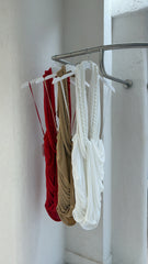 Vestido Corto Trenza Rojo