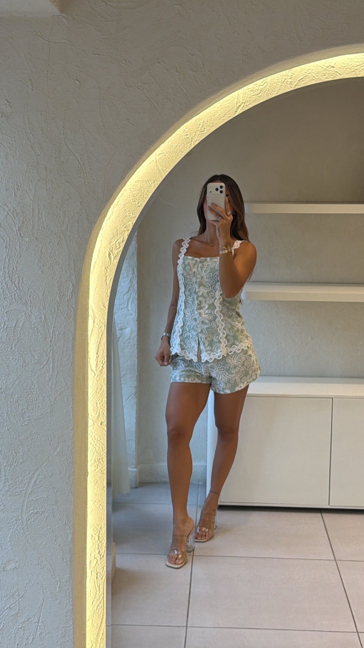 Conjunto Verde Blanco