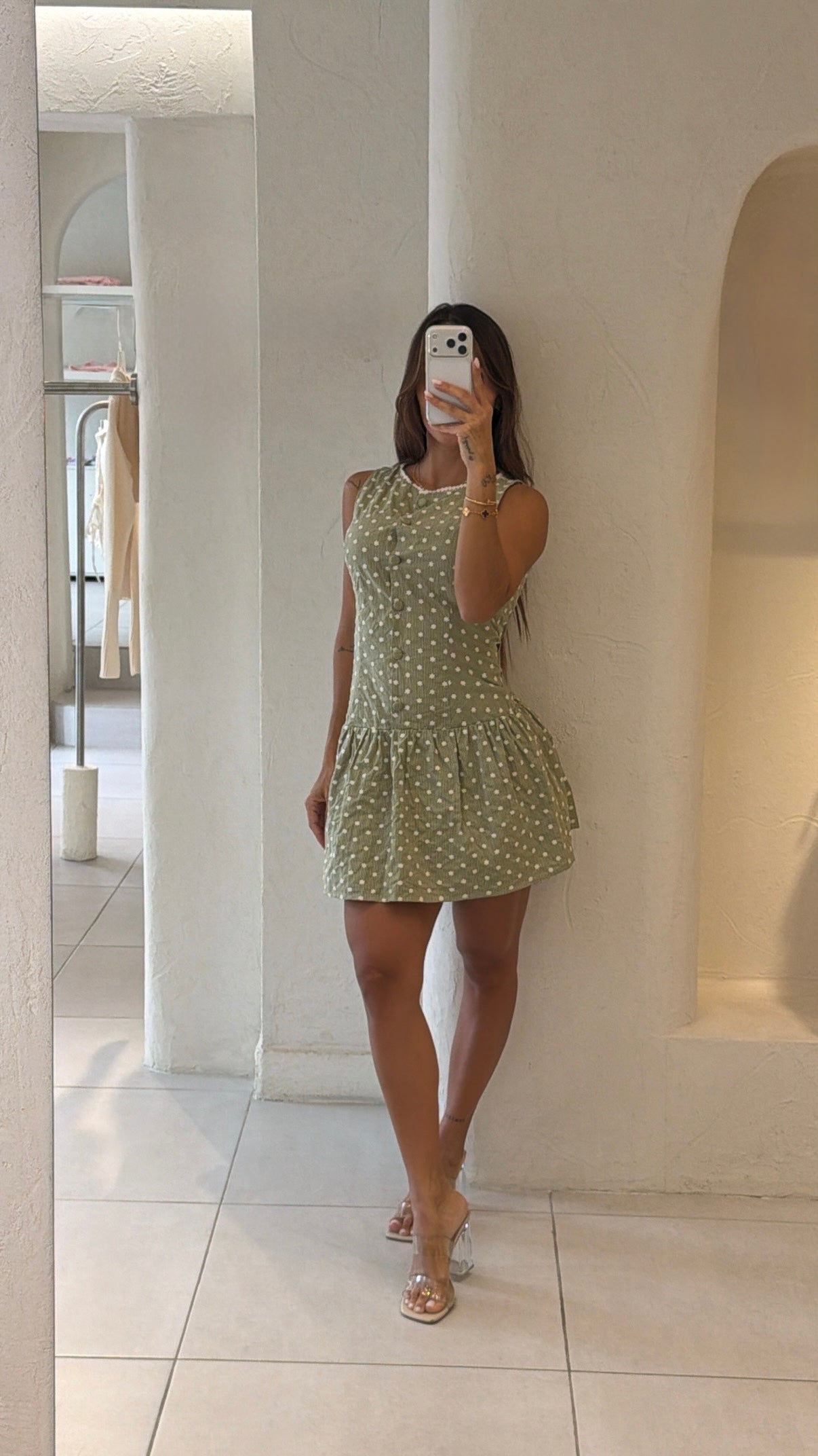 Vestido Verde Flores