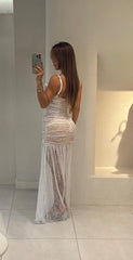 Vestido Encaje Blanco Lux
