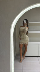 Vestido Vog Beige