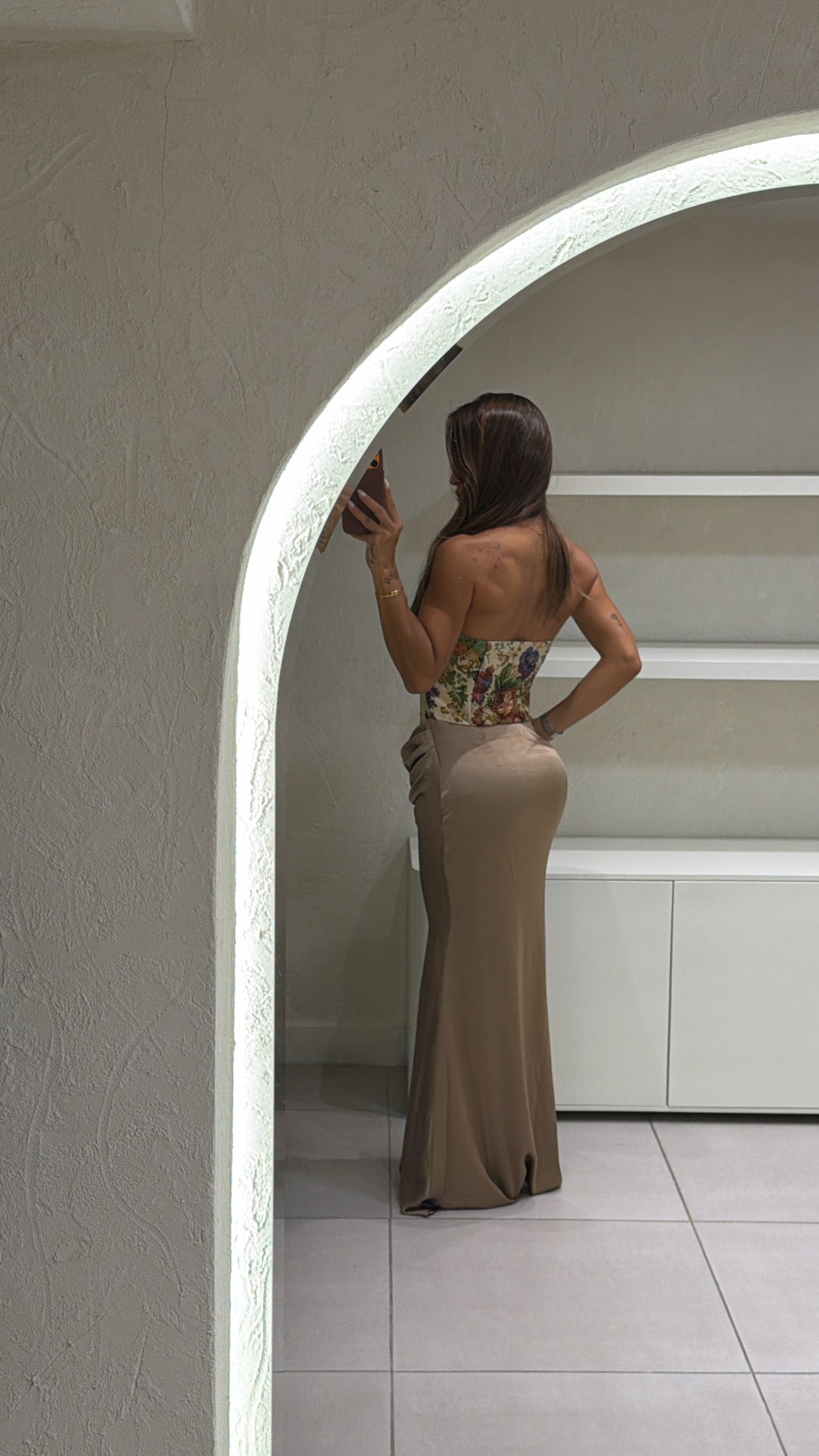 Vestido Corset Estampado Nov