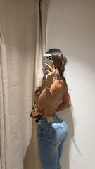 Top Leopardo Tiras