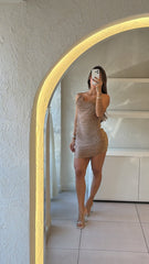 Vestido Fiesta Café