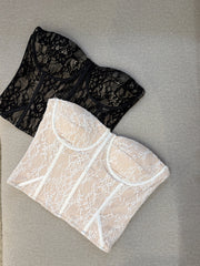 Corset Encaje Blanco