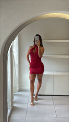 Vestido Seda Moon Vino