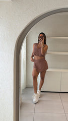 Conjunto Falda Short Café