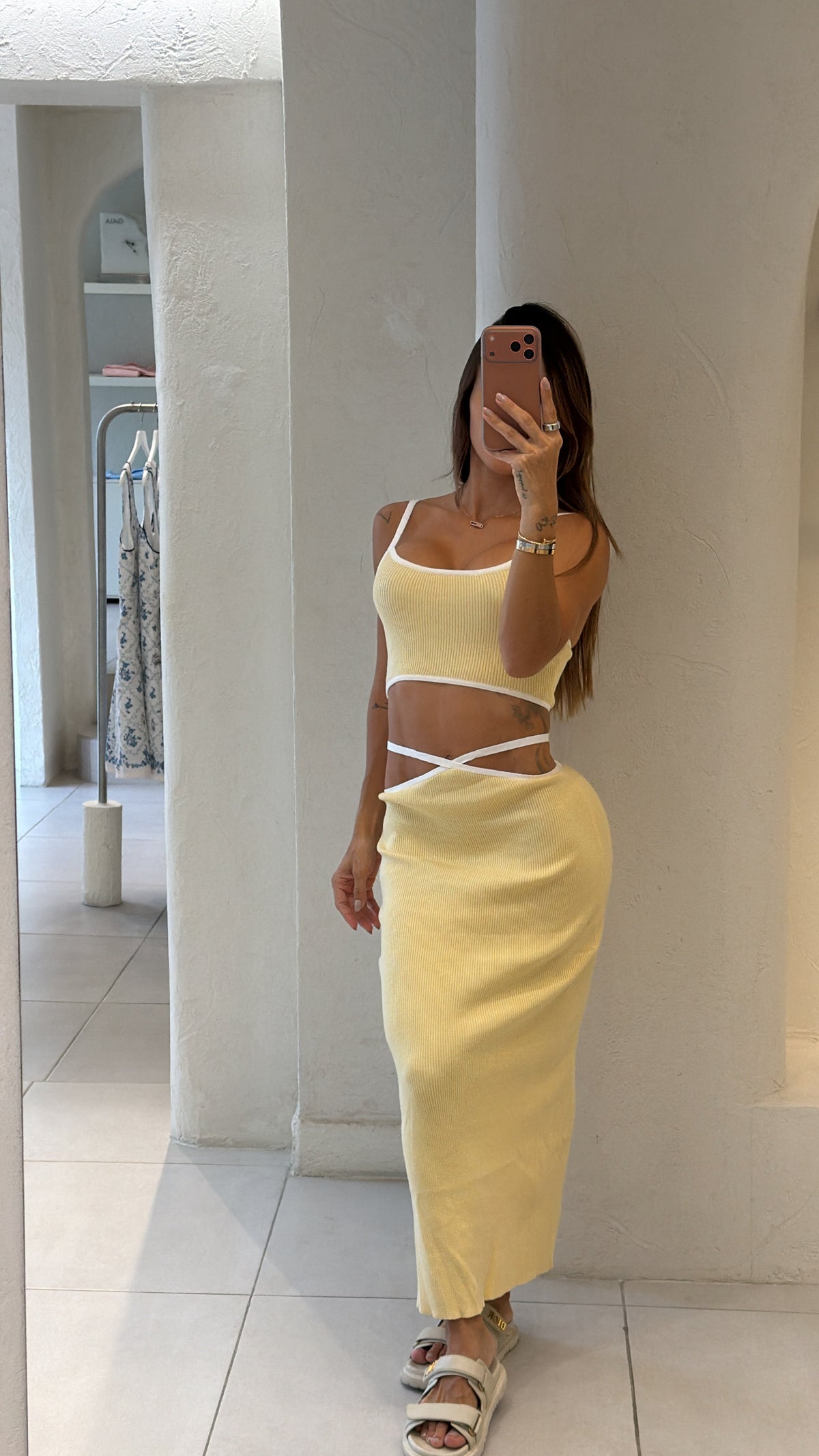 Conjunto Tejido Amarillo