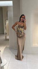 Vestido Corset Estampado Nov