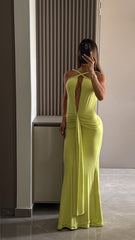 Vestido Largo Trenza