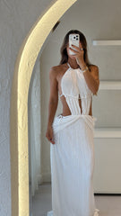 Vestido Largo Plisado