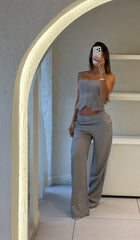 Conjunto Gris Largo