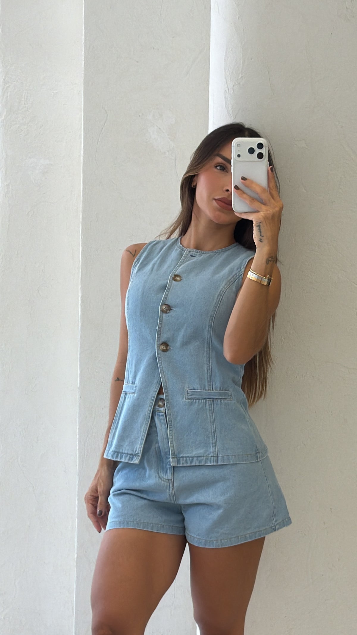 Conjunto Short Jean Moon
