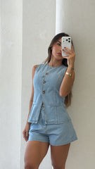 Conjunto Short Jean Moon