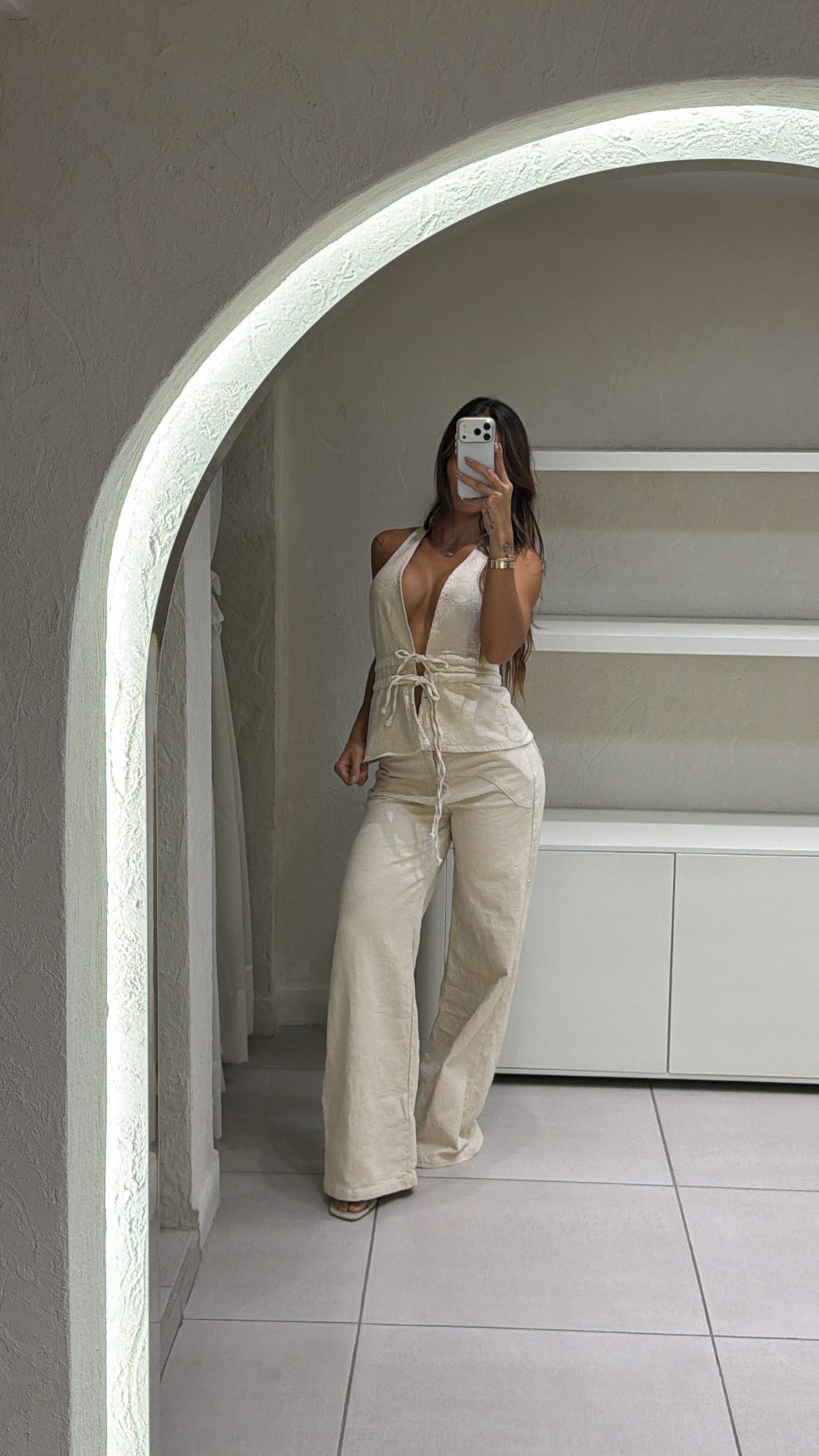 Conjunto Jean Beige Angel
