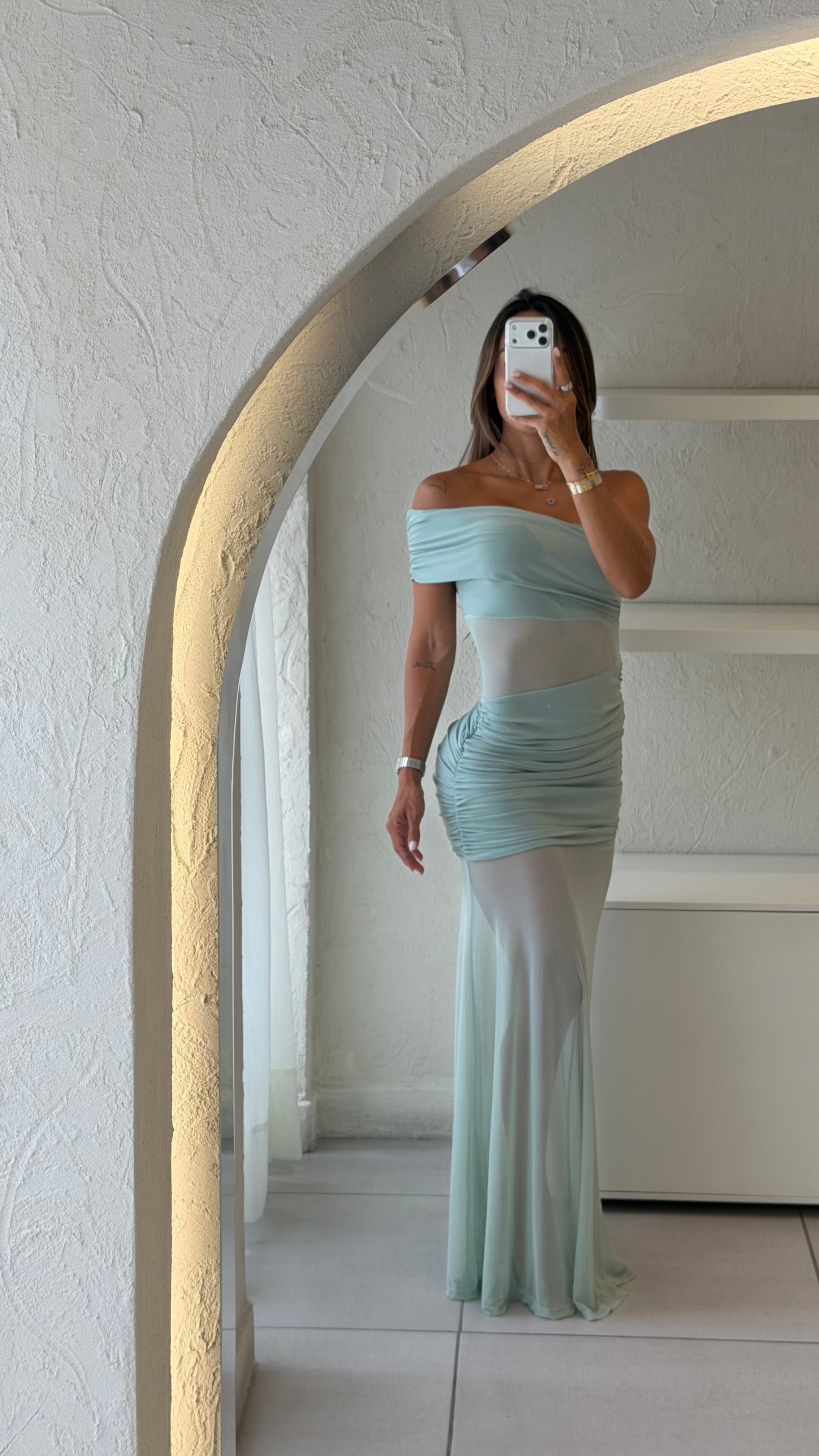 Vestido Largo Verde C