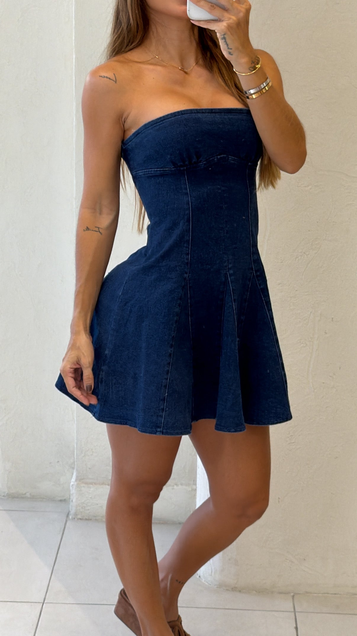 Vestido Moon Jean Oscuro